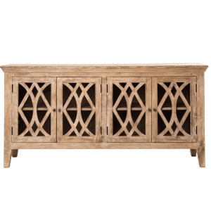 Artisan Hand-Carved White-Wash 3-Drawer Chest