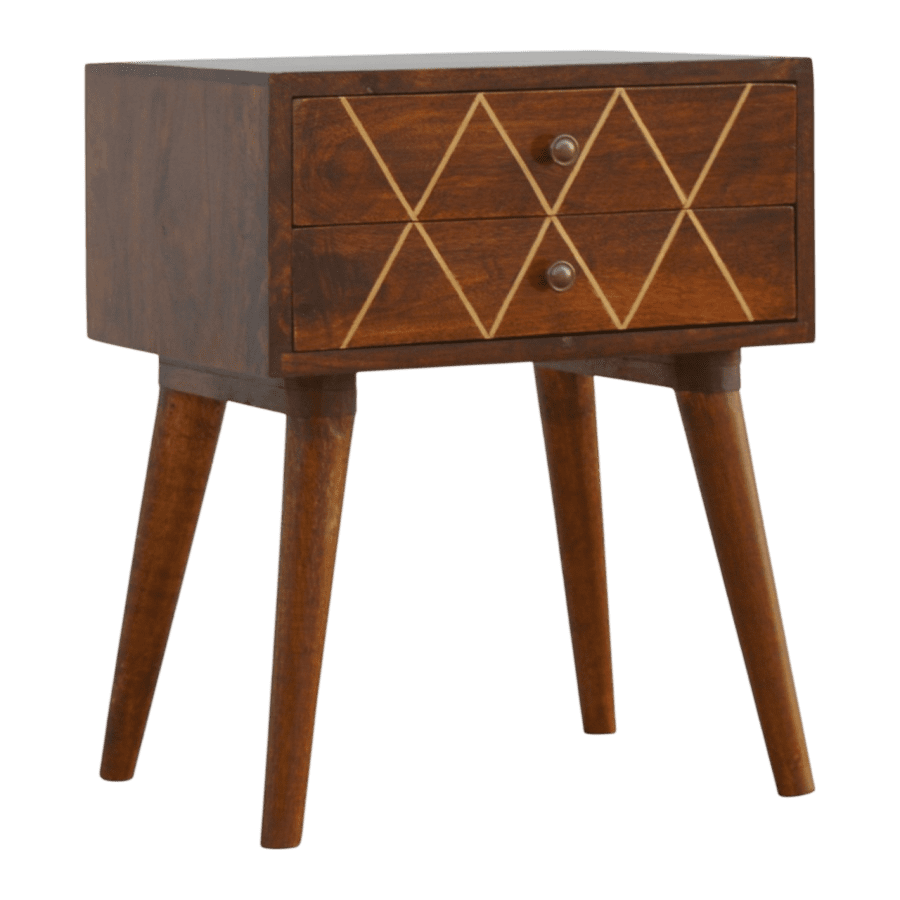 Lattice-Carved Teak Sideboard - Image 3