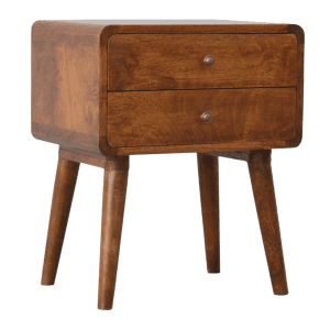 Compact Solid Wood Side Table with Drawers – Elegant & Durable Home Furniture