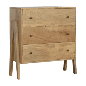 Solid Wood Chest of Drawers – Stylish Wooden Storage Cabinet for Home & Bedroom