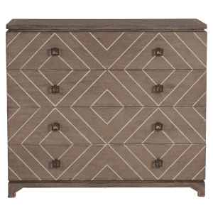 Industrial Hand-Carved Mango Wood Sideboard with Iron Frame