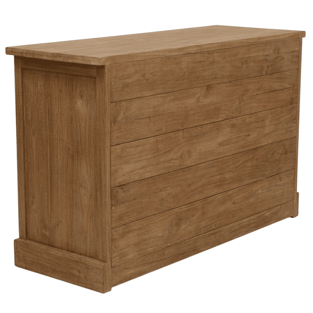 Vintage-Industrial Mesh & Solid Wood 2-Drawer Nightstand - Image 3