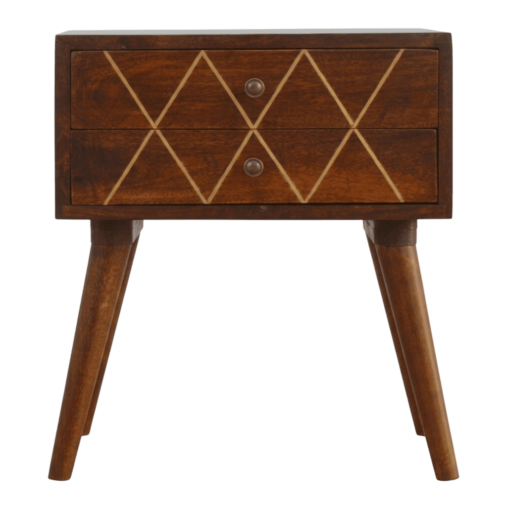 Lattice-Carved Teak Sideboard