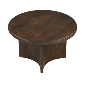 Rustic Round Wooden Coffee Table