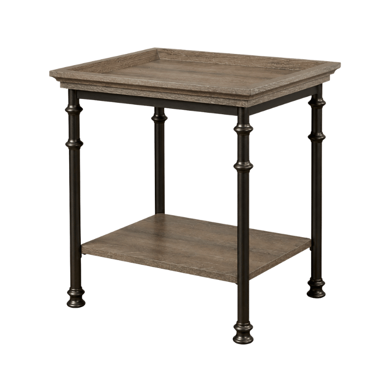 Rustic Wooden End Table - Image 2