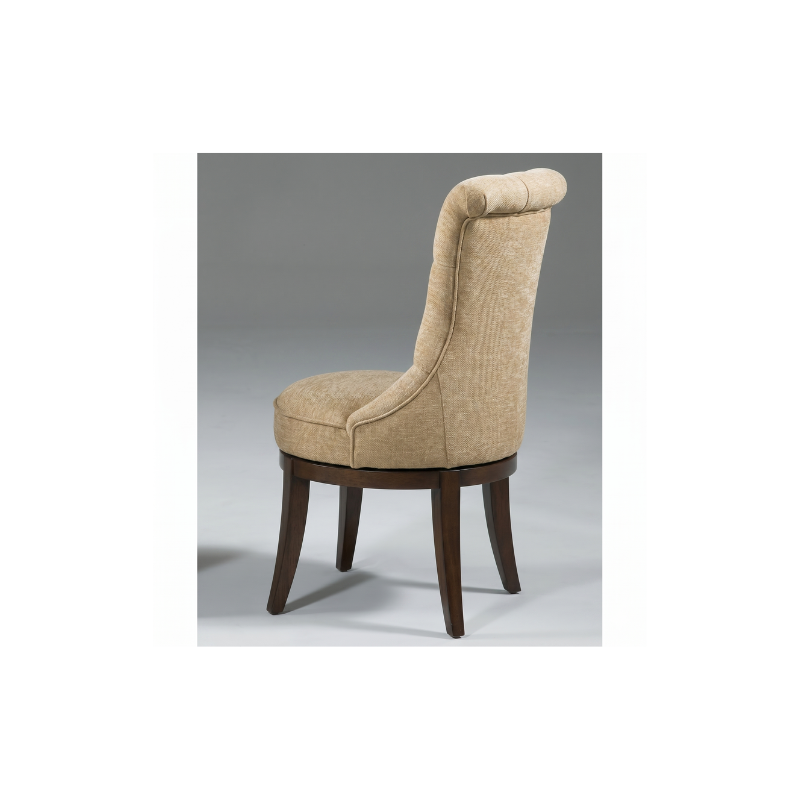 Luxury Upholstered Accent Chair with Curved High Back