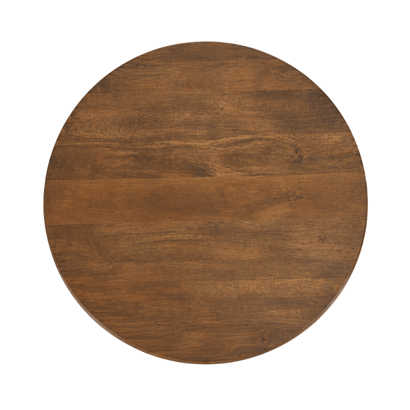 Round Solid Wood Coffee Table - Image 3